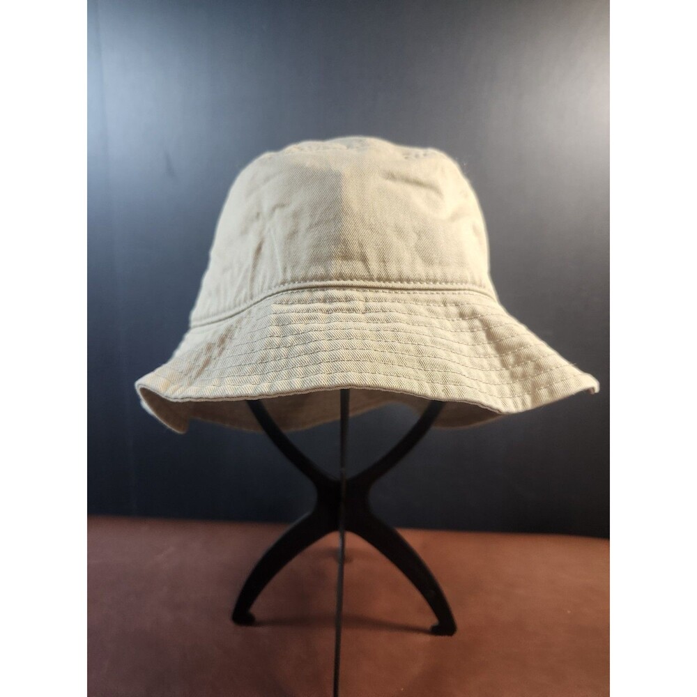 Crowns by Lids" khaki-colored cotton bucket or casual hat,